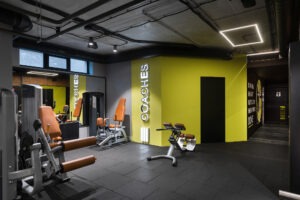 Green Fit. Дизайн интерьера спортзала в Киеве. Дизайнер интерьера Юлия Байдык. Студия дизайна интерьера Alta Idea Interior Design, Киев . Дизайн спортклуба, тренажерного зала _ 14
