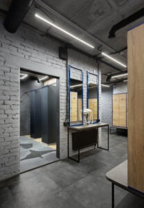Green Fit. Дизайн интерьера спортзала в Киеве. Дизайнер интерьера Юлия Байдык. Студия дизайна интерьера Alta Idea Interior Design, Киев . Дизайн спортклуба, тренажерного зала _ 22
