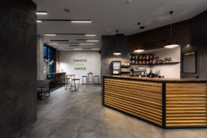 Green Fit. Дизайн интерьера спортзала в Киеве. Дизайнер интерьера Юлия Байдык. Студия дизайна интерьера Alta Idea Interior Design, Киев . Дизайн спортклуба, тренажерного зала _ 9