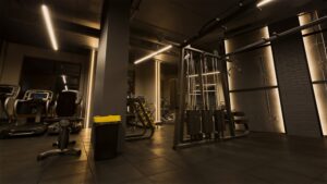 Спортклуб workshop. Дизайн интерьера спортклуба в Киеве. Дизайнер интерьера Юлия Байдык. Студия дизайна интерьера Alta Idea Design Studio, Киев _ 2